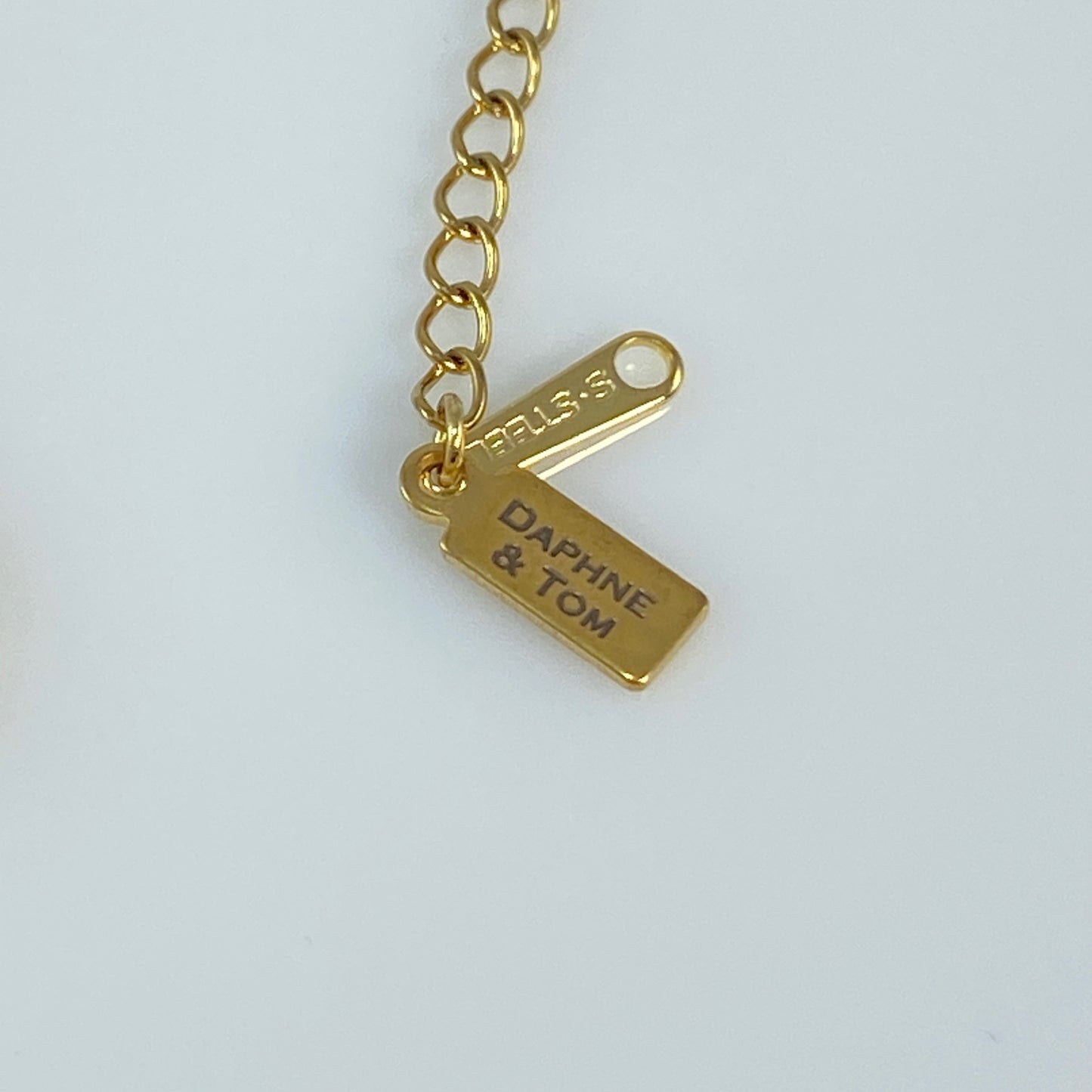 Tiny Rectangular Initial Cable Chain Necklace