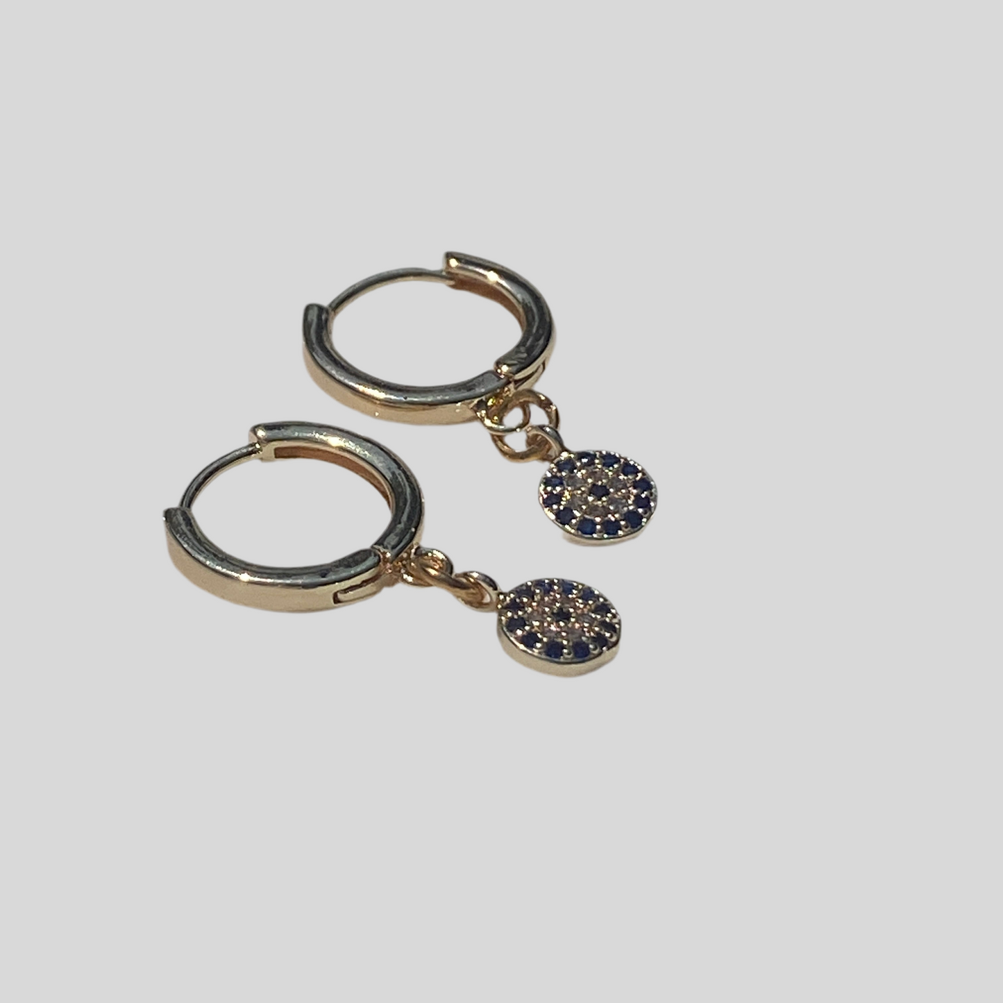 CZ Huggie Hoop Earrings