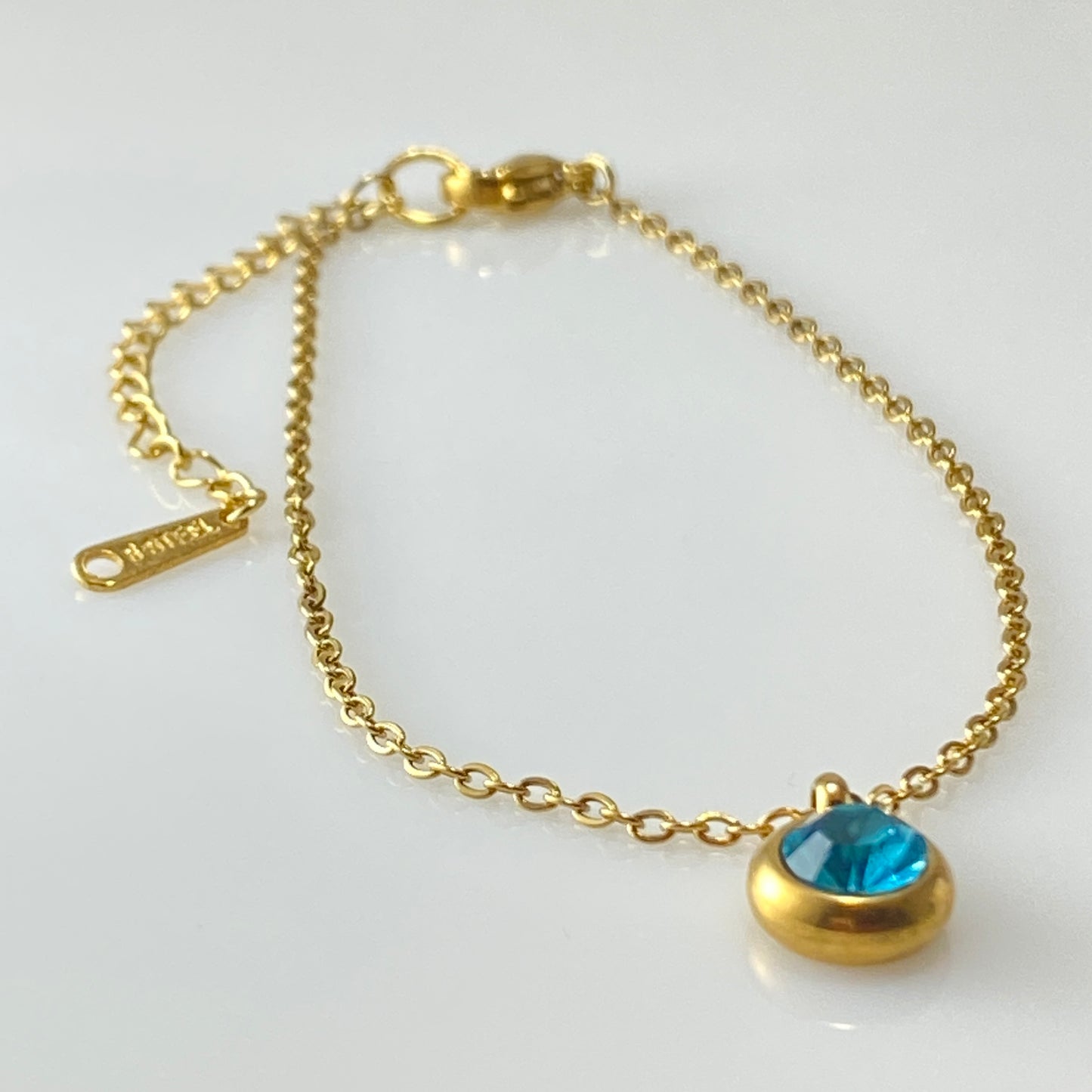 Cubic Zirconia Drop Cable Chain Bracelet