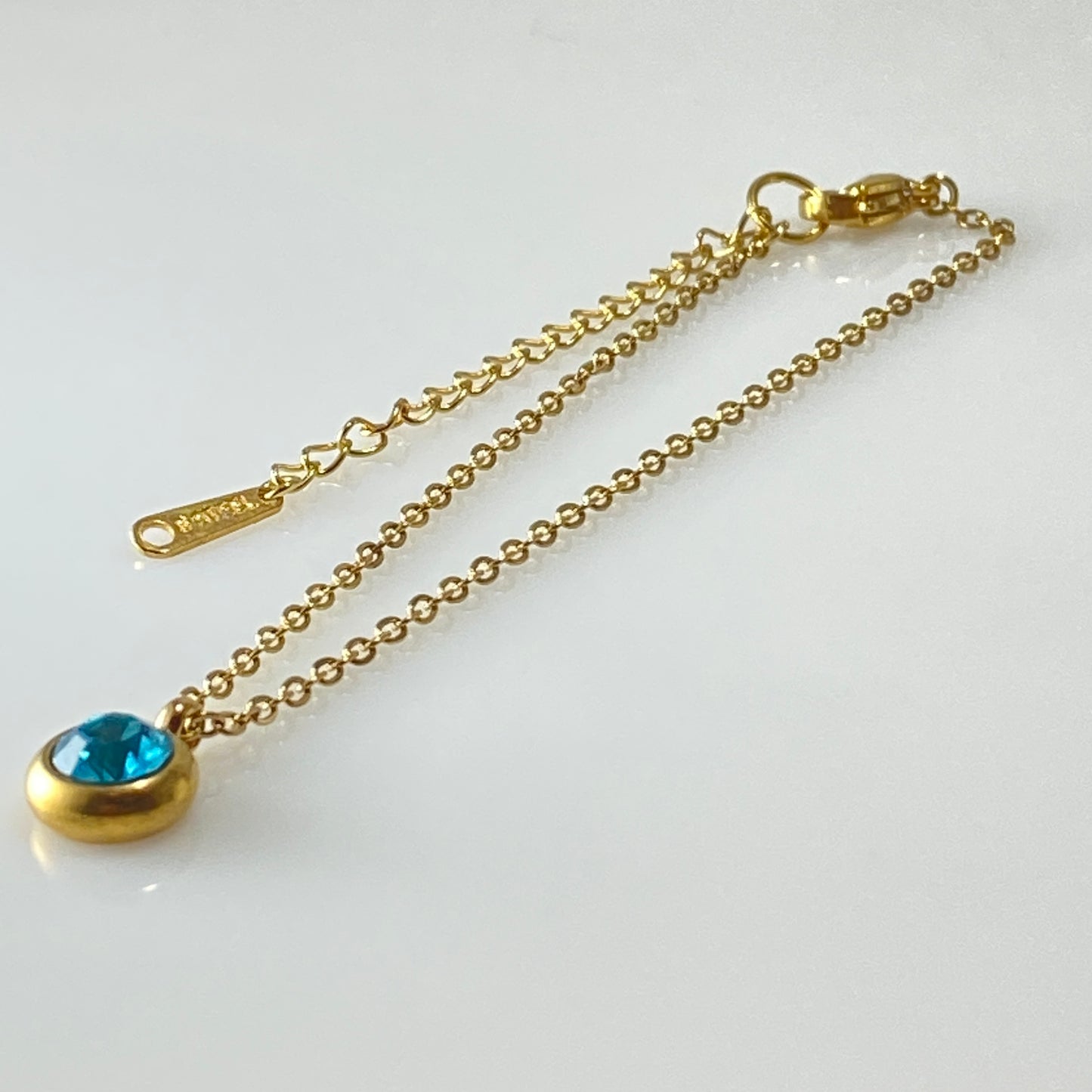 Cubic Zirconia Drop Cable Chain Bracelet