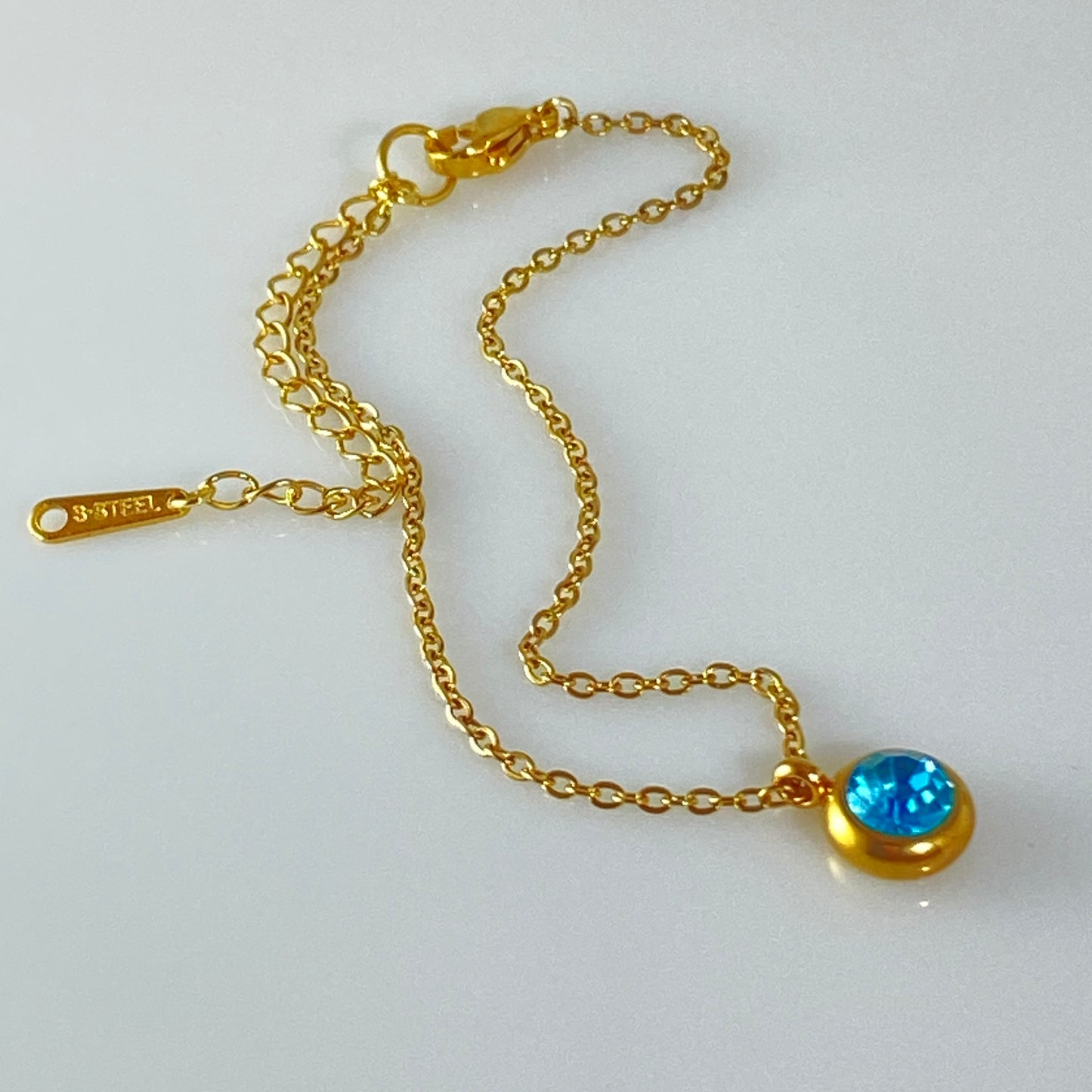 Cubic Zirconia Drop Cable Chain Bracelet