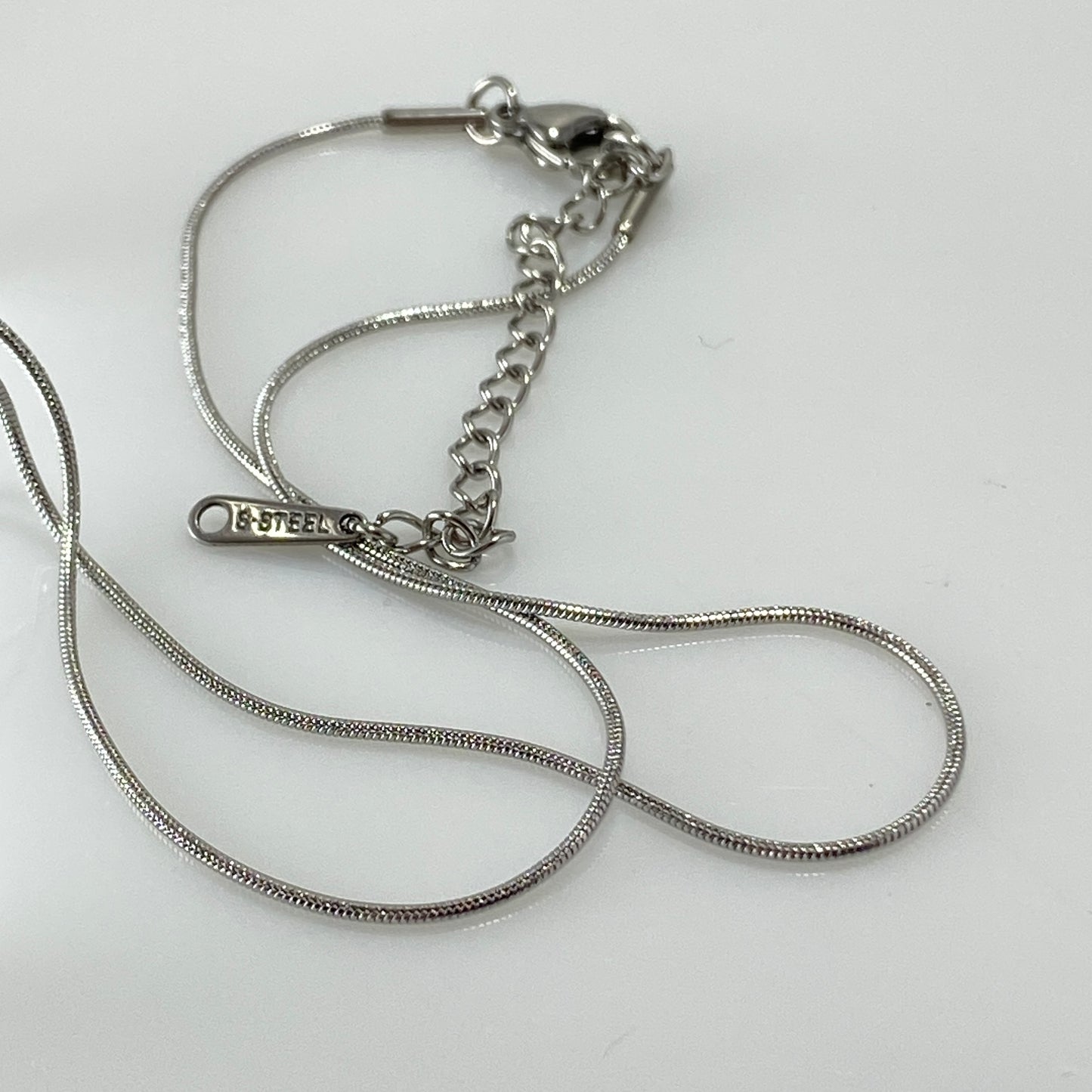 Letter Initial Snake Chain Necklace