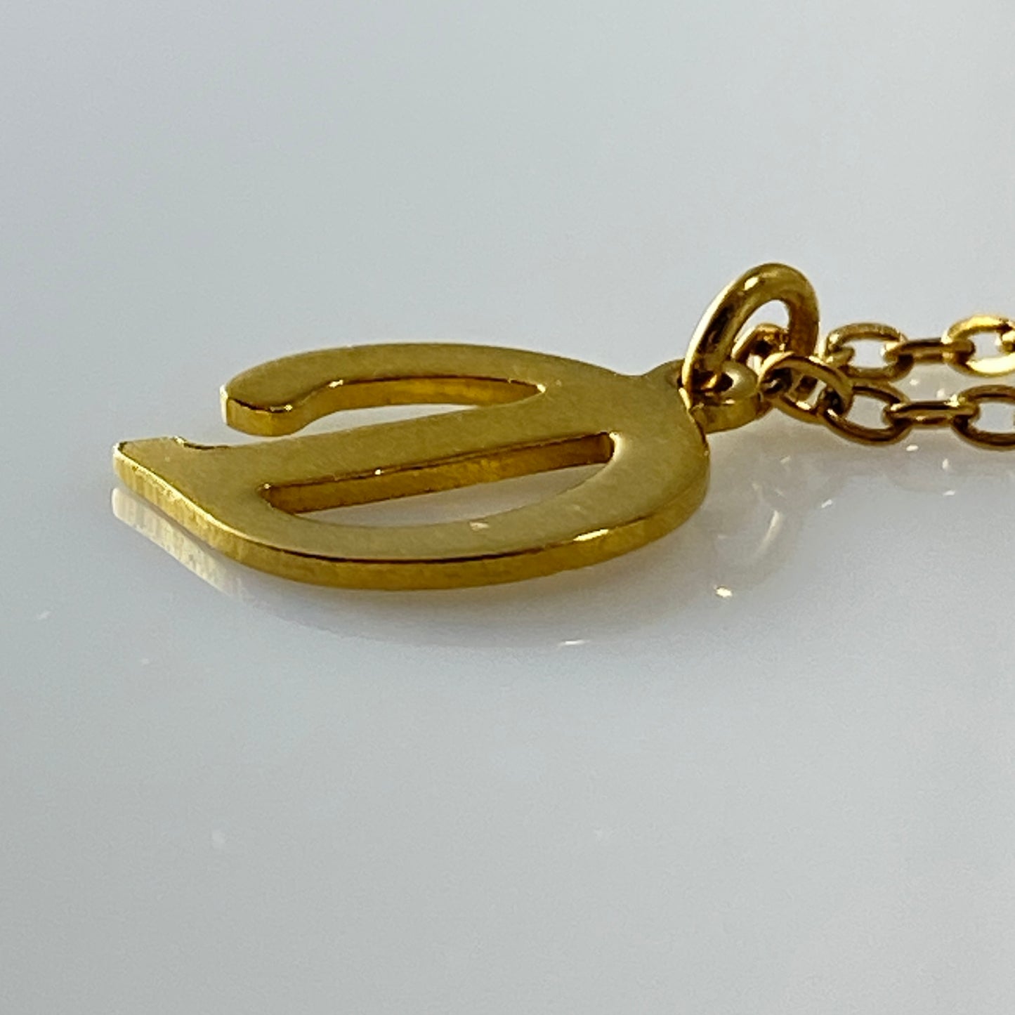 Letter Initial Cable Chain Bracelet
