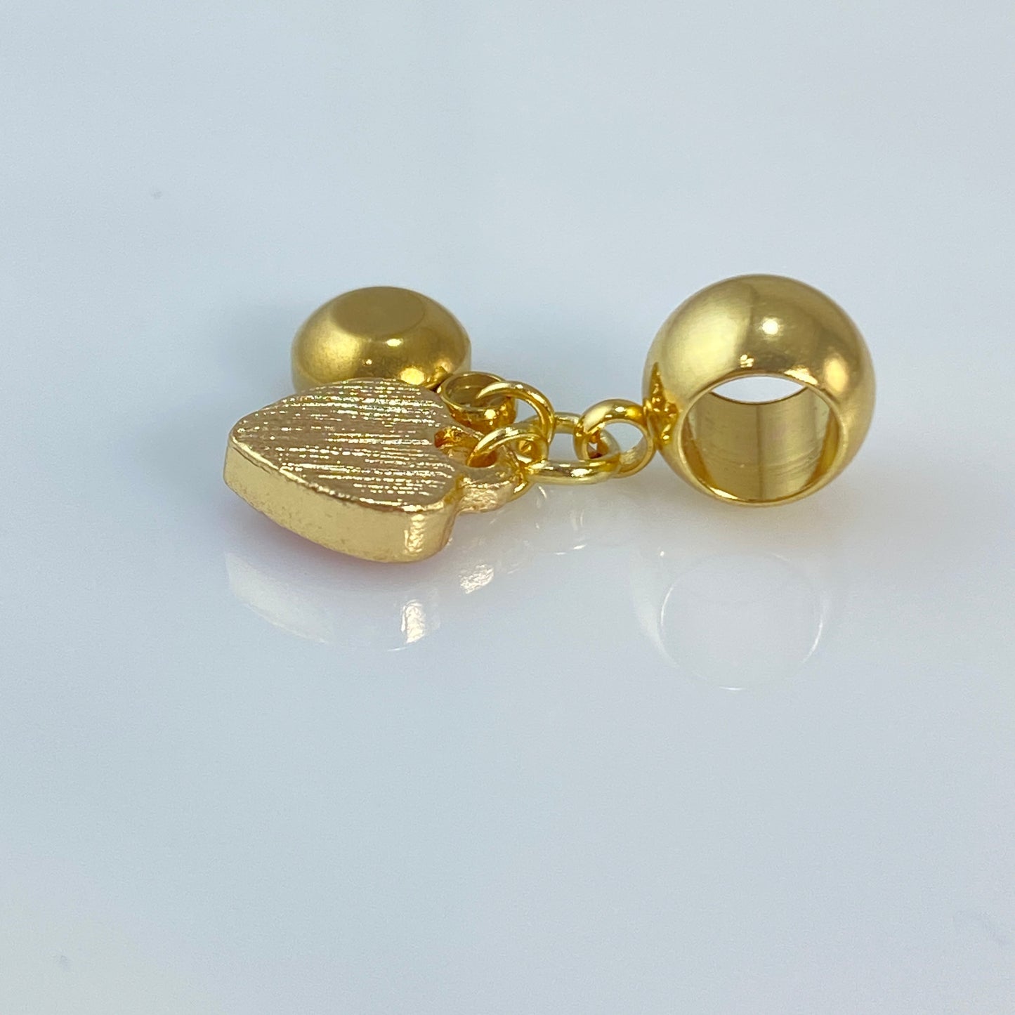 Boucles d'oreilles créoles en acier inoxydable avec cœurs en émail et pierres de naissance OU breloque OU pendentif OU porte-clés