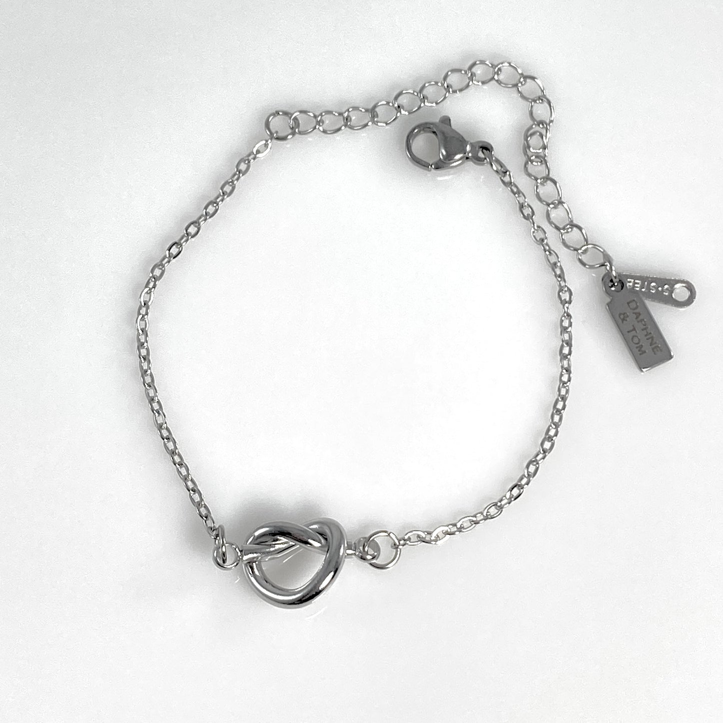 Eternity Knot & Birthstone Cable Chain Bracelet - MADE IN CANADA
