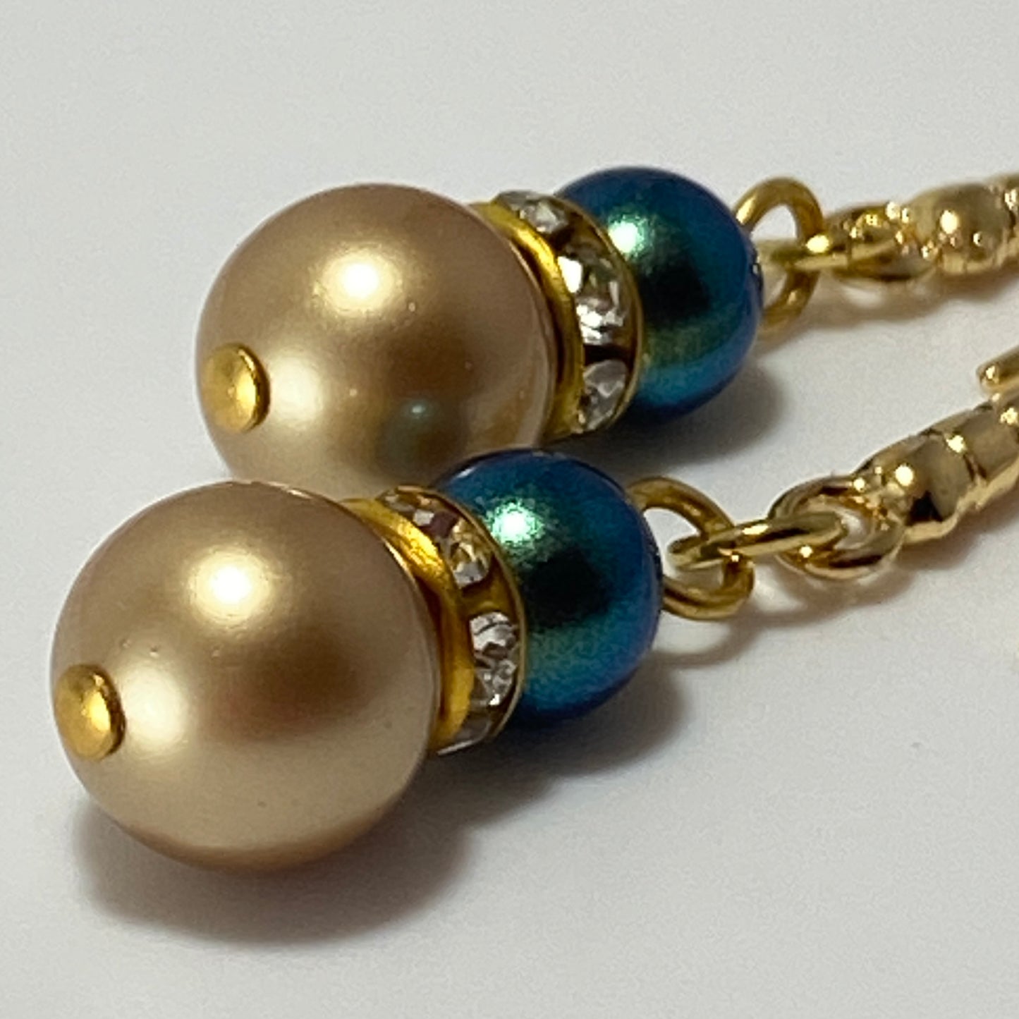 Pearls & CZ Hook Earrings