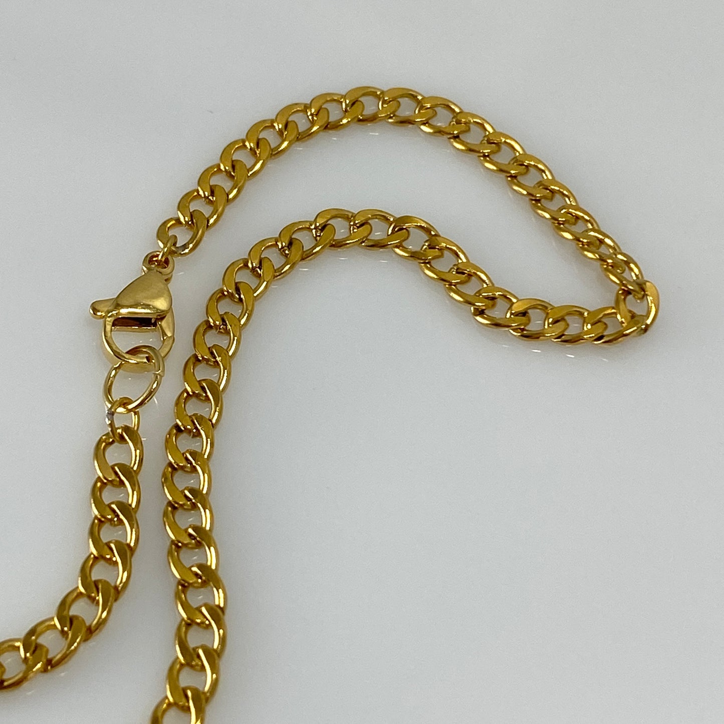 Collier à maillons gourmette cubain Miami en acier inoxydable