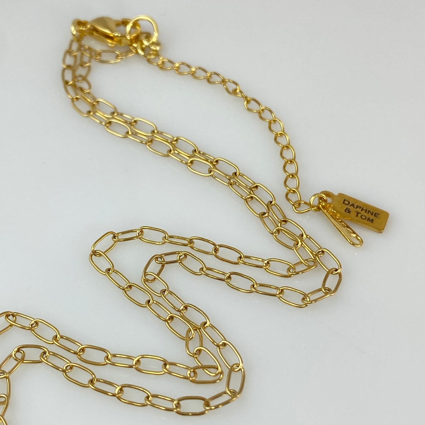 Whale Tail Paperclip Chain Necklace