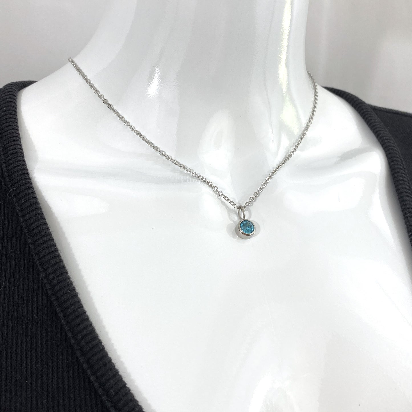 9 mm Birthstone Cable Chain Necklace