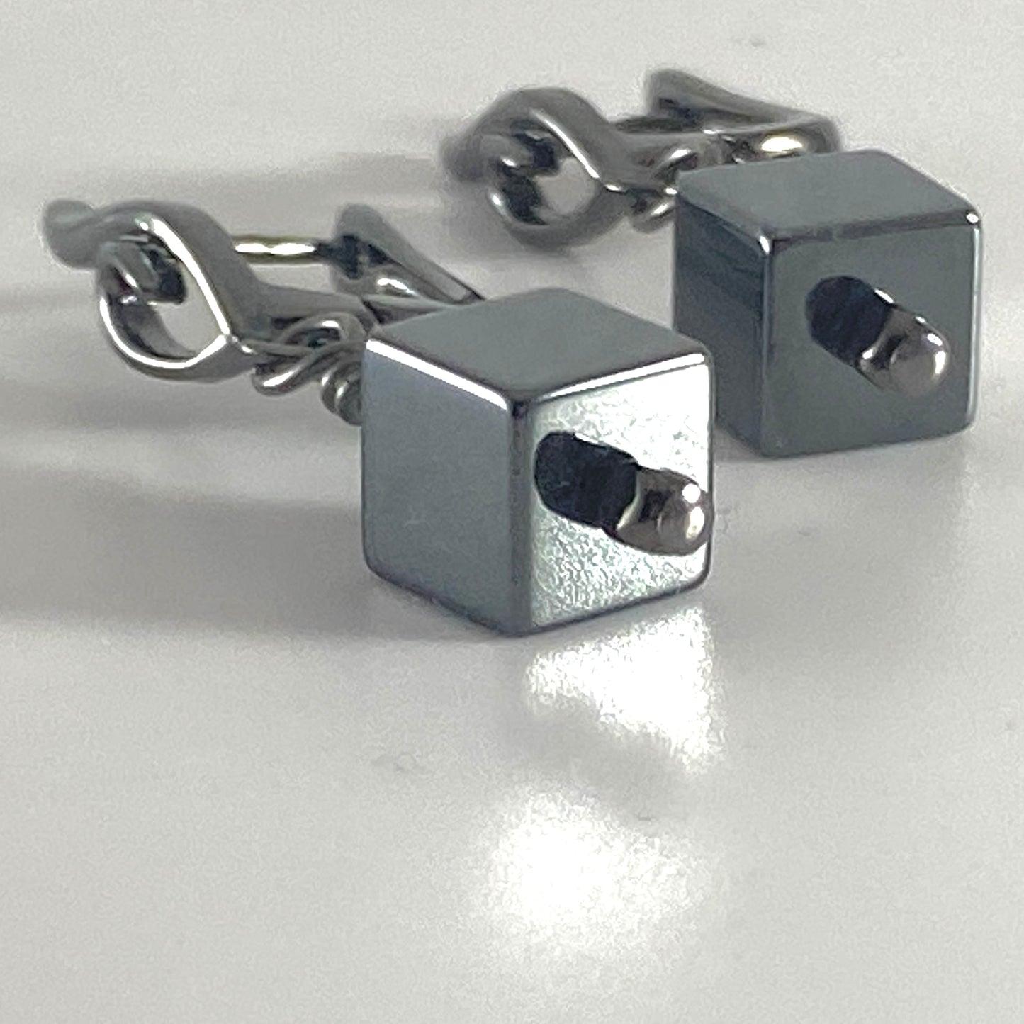 Hematite Hook Earrings