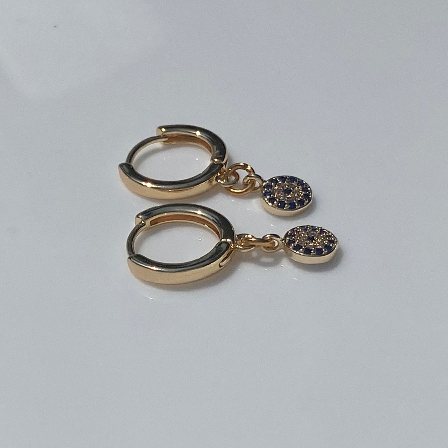 CZ Huggie Hoop Earrings
