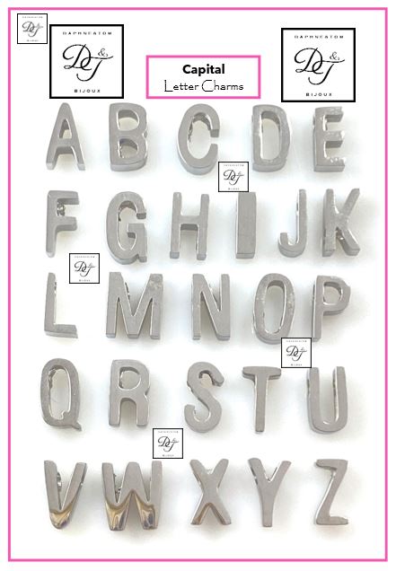 Letter Initial Snake Chain Necklace