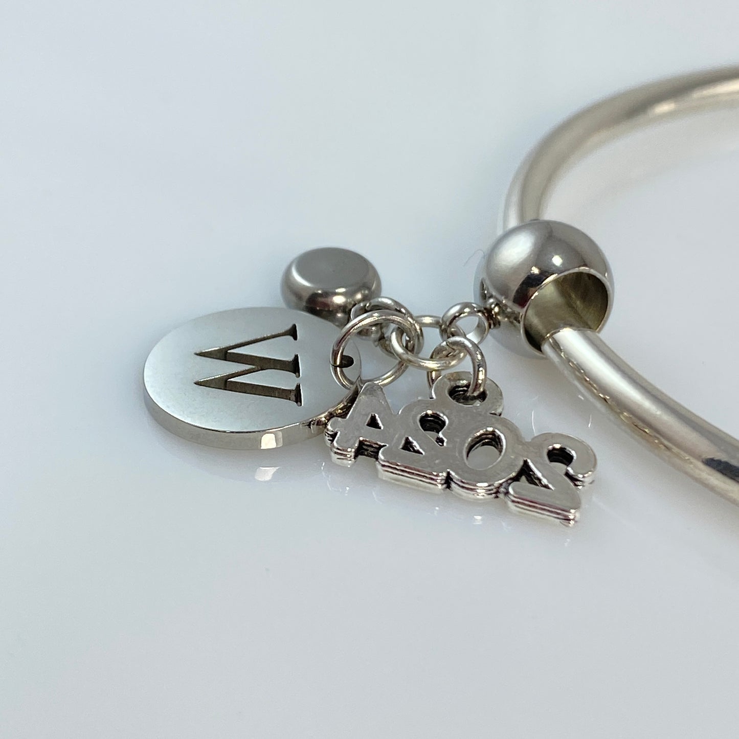 Letter & Birthstone Charm 2024, 2025, 2026