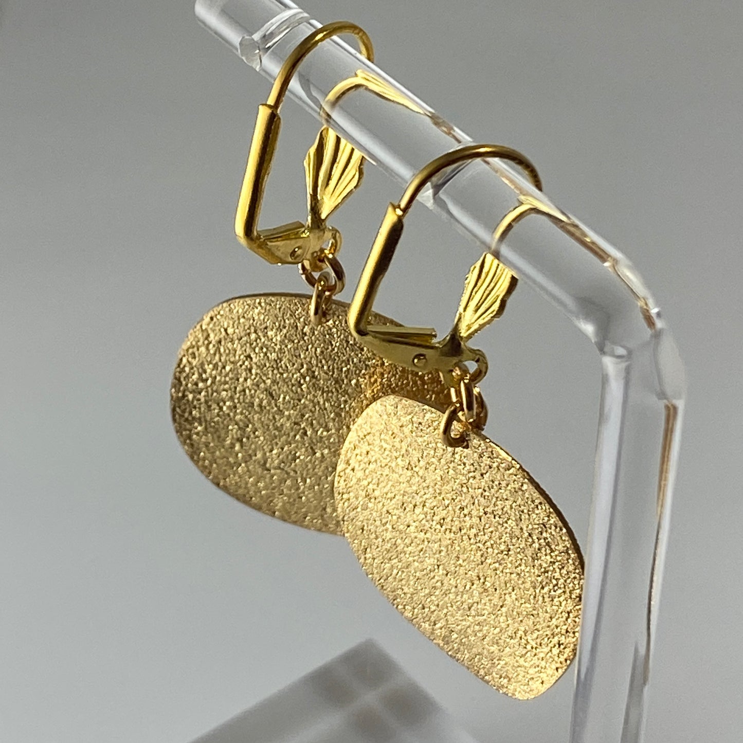 Feathers & Disks Hook Earrings