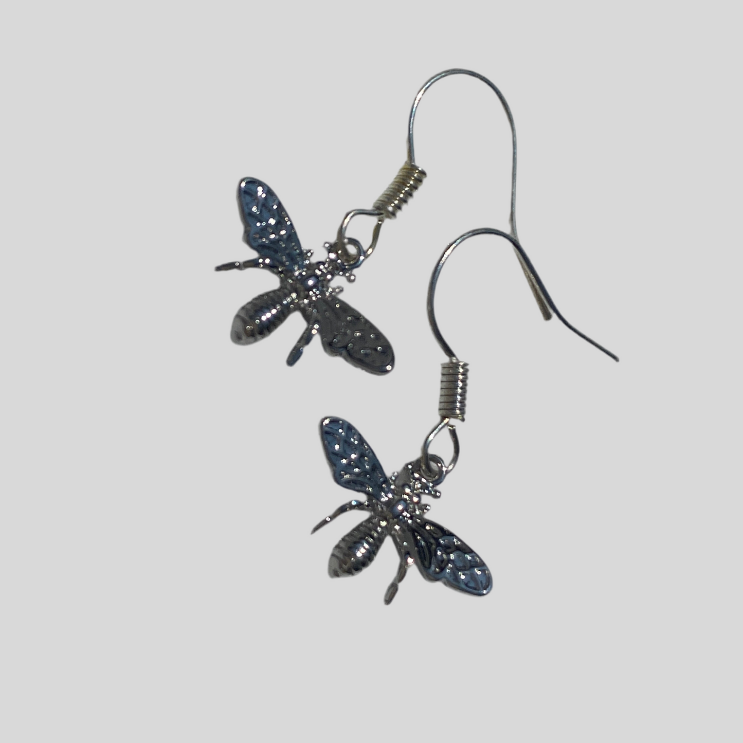 CZ Bee Hook Earrings