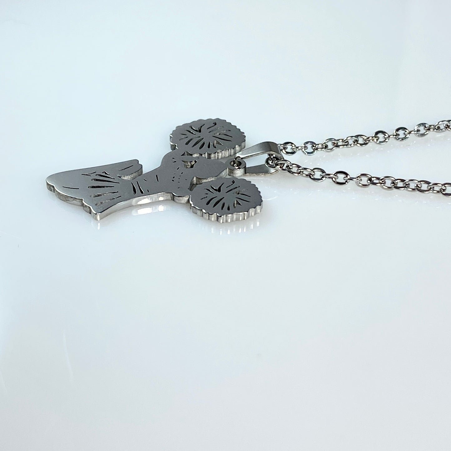 Cheerleader Birthstone Cable Chain Necklace