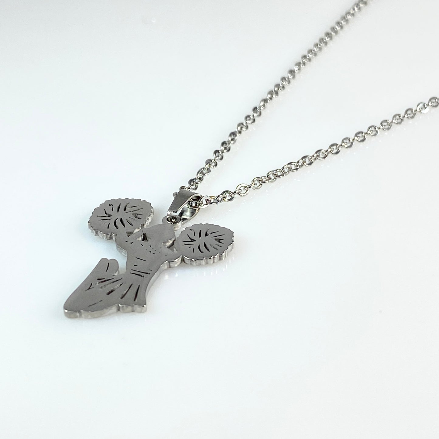 Cheerleader Birthstone Cable Chain Necklace