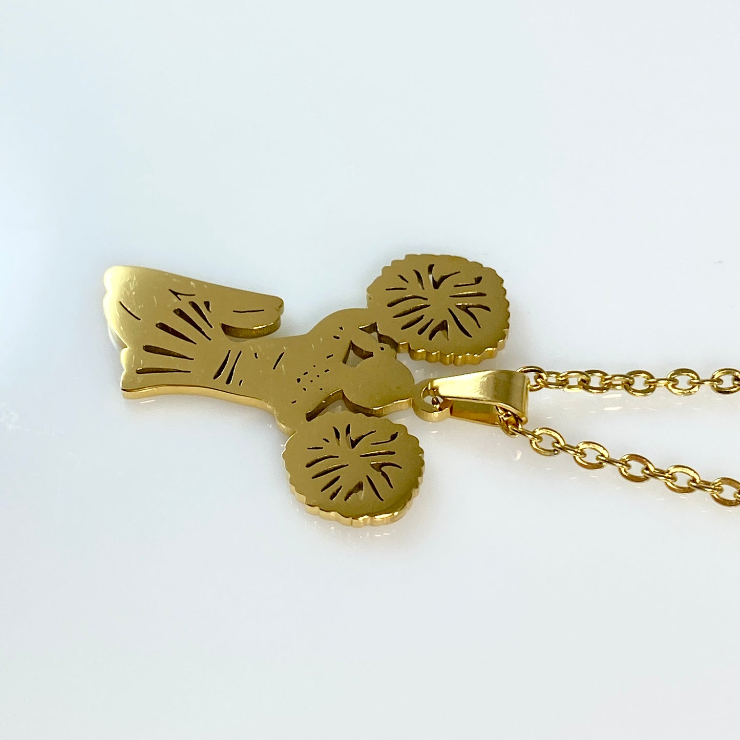 Cheerleader Birthstone Cable Chain Necklace