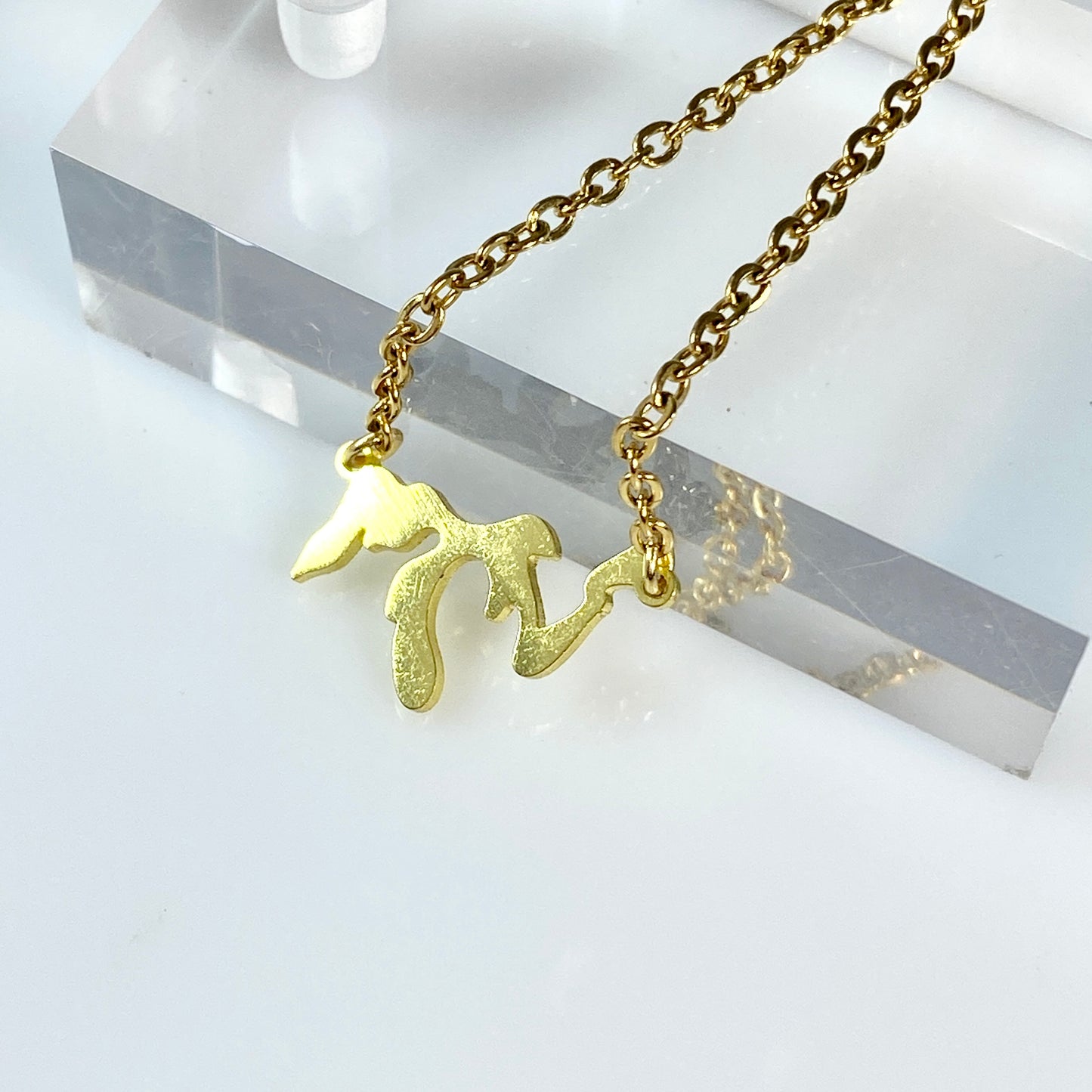 Gold Great Lakes Cable Chain Necklace
