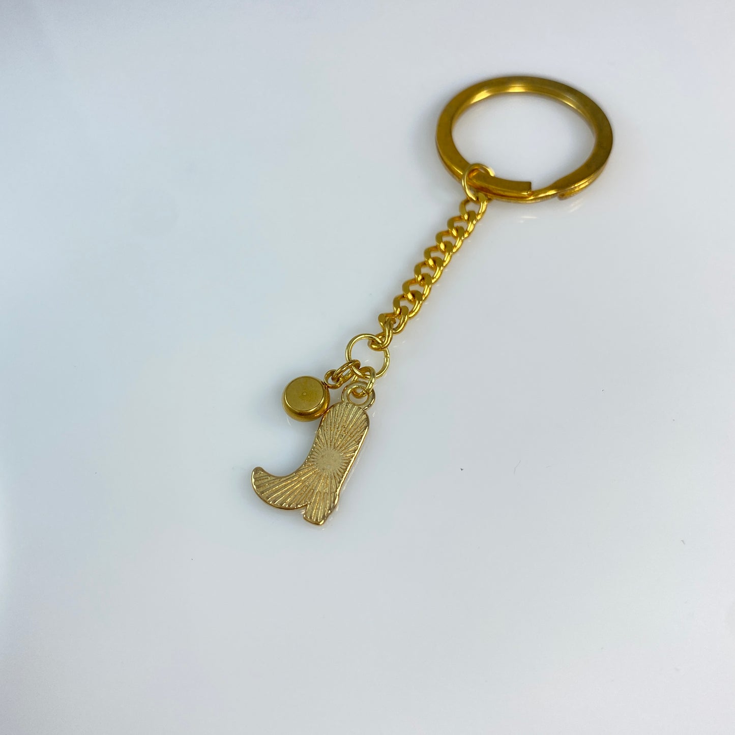 Cowgirl Boot & Birthstone Keychain