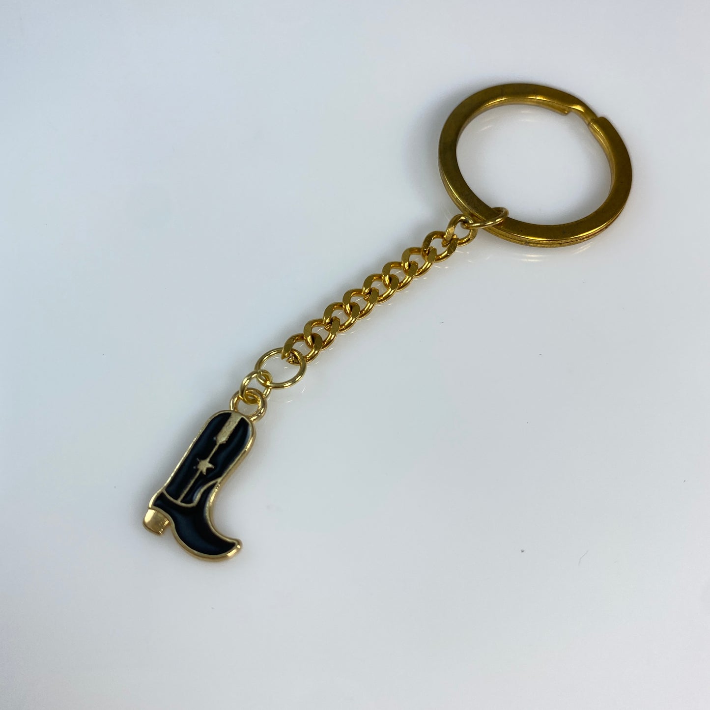 Cowgirl Boot & Birthstone Keychain