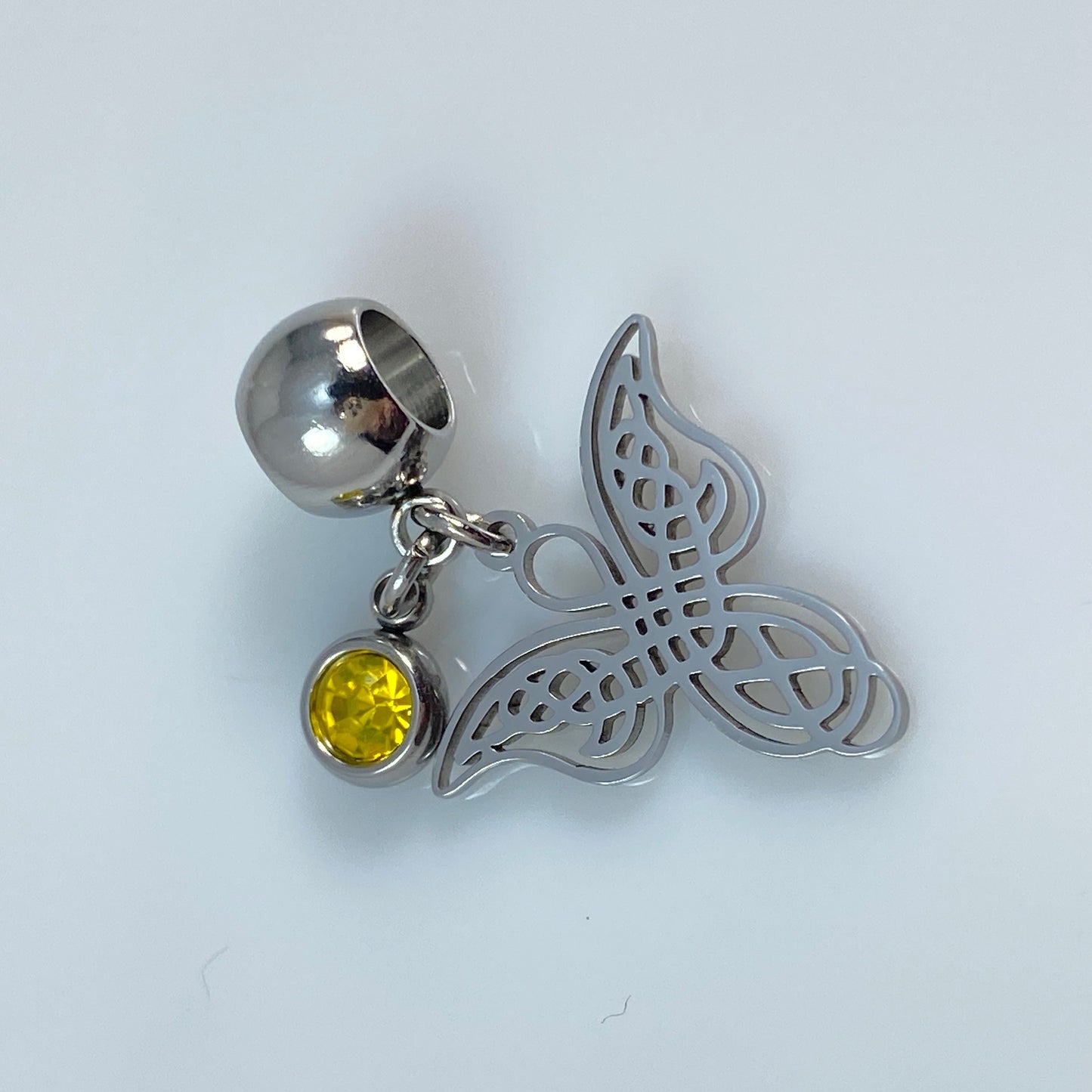 Angel & Birthstone Charm