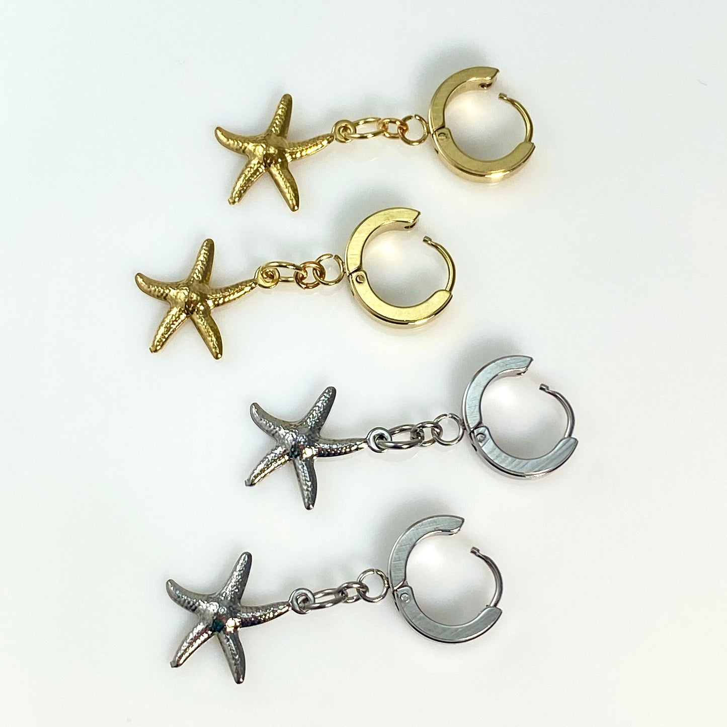 Seastar Starfish Huggie Earrings