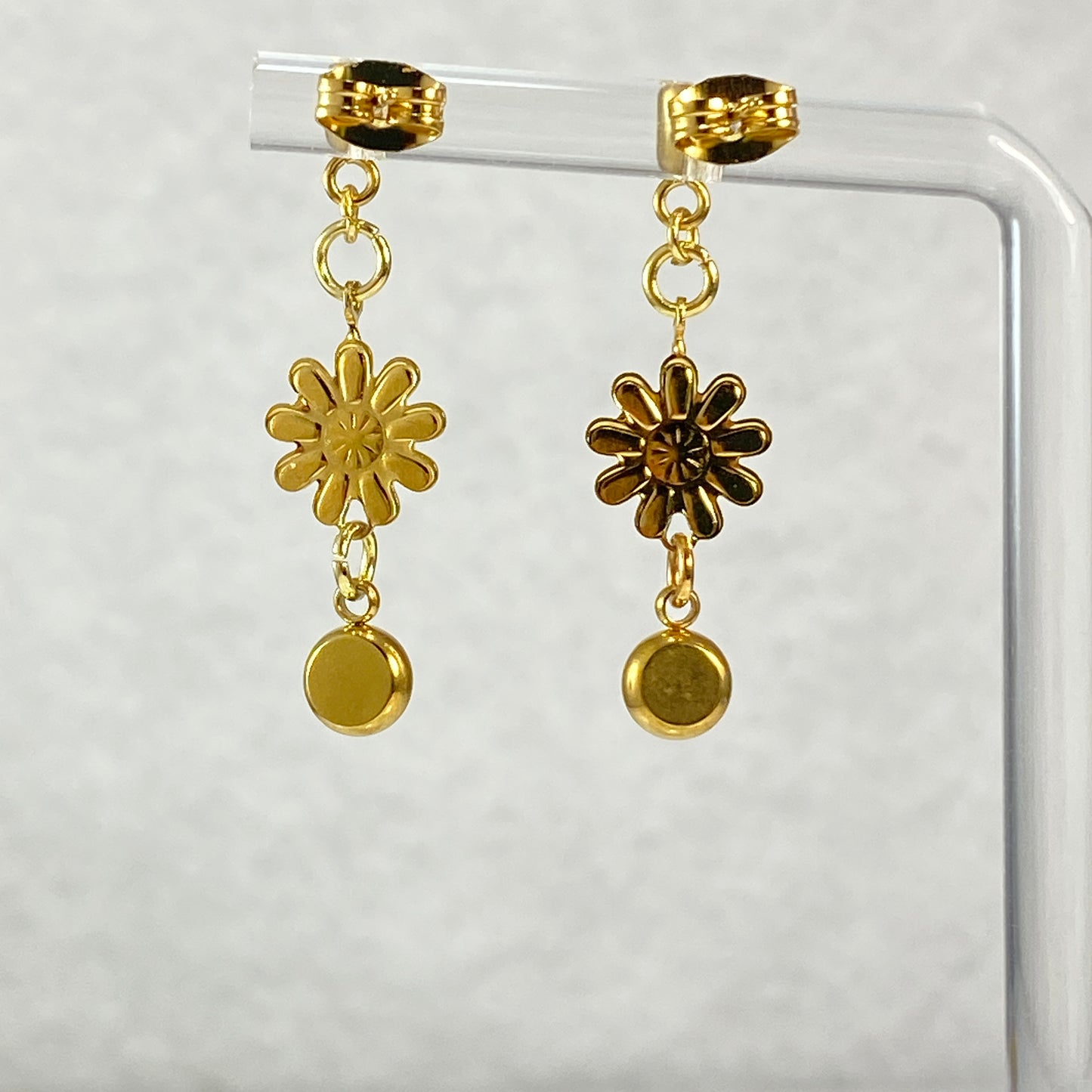 Enamel Flower Stud Earrings