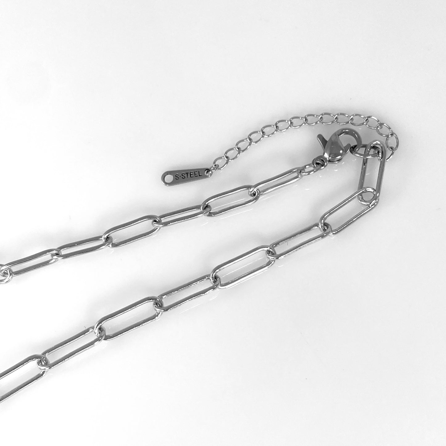 Birthstone, Birth Flower & Initial Letter Safety Pin on Paperclip Necklace - MADE IN CANADA