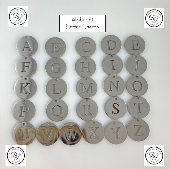 Letter & Birthstone Charm Paperclip Chain Necklace with 2024 / 2025 / 2026 Year