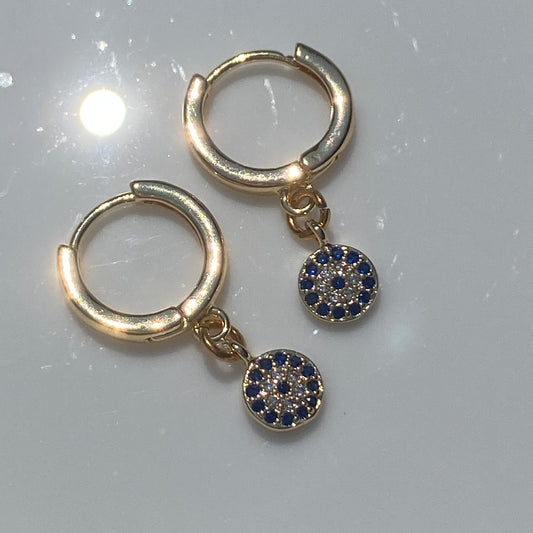 CZ Huggie Hoop Earrings