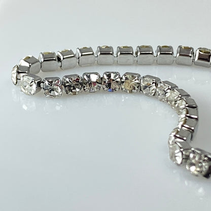 Bracelet en argent et oxyde de zirconium en acier inoxydable