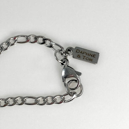 Eternity Knot & Birthstone Figaro Chain Necklace - MADE IN CANADA
