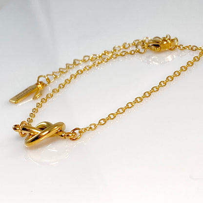 Eternity Knot & Birthstone Cable Chain Bracelet - MADE IN CANADA