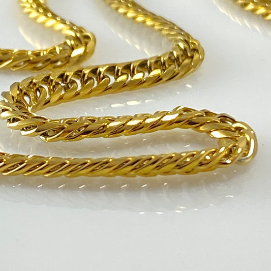 Miami Cuban Double Curb Chain Necklace