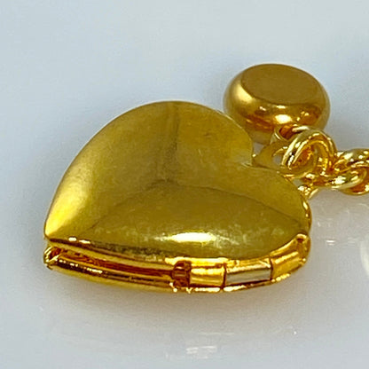 Openable Heart Locket & Birthstone Keychain