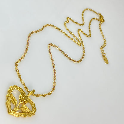 Heart Singapore Chain Necklace