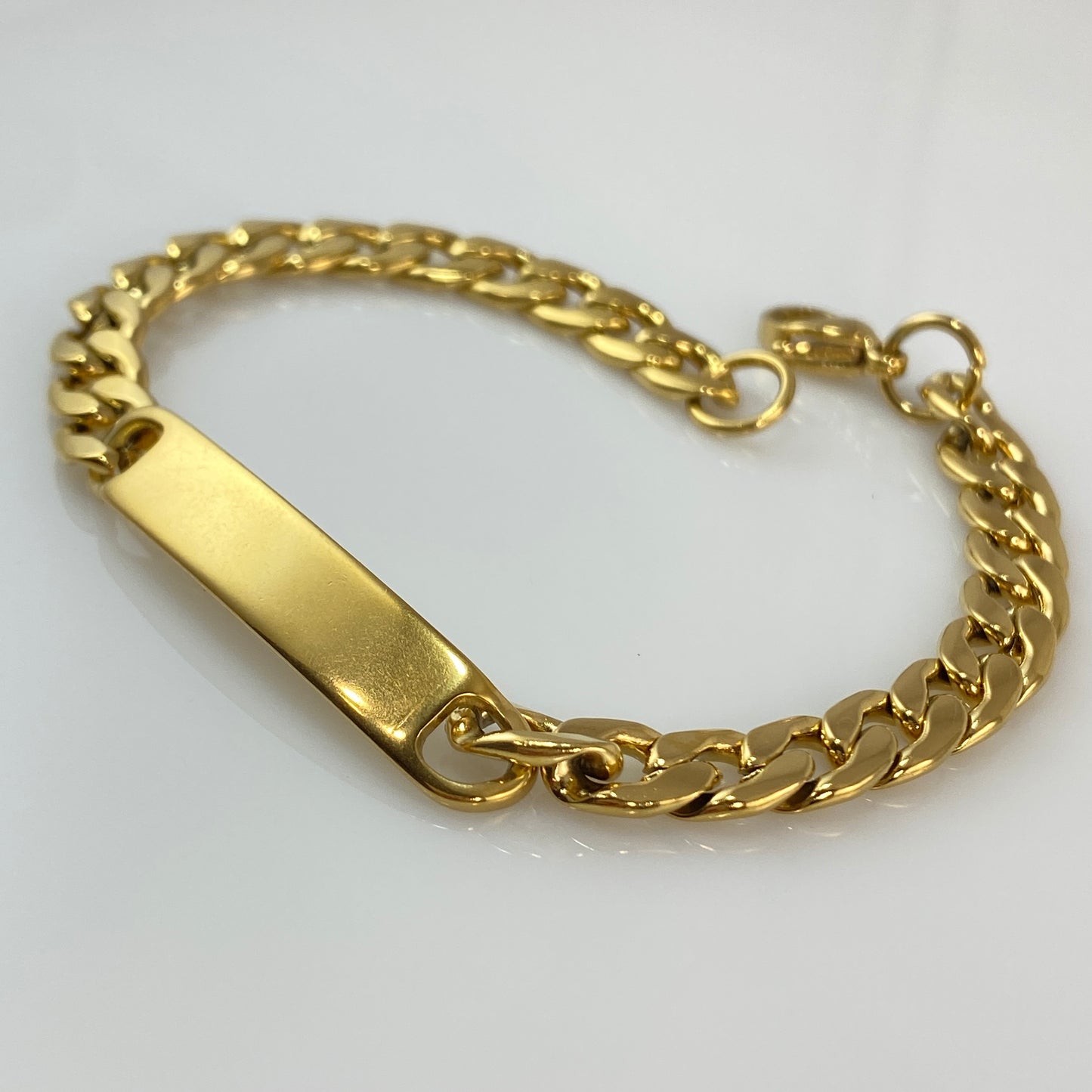 Bracelet d'identification Miami Cuban de 10 mm de large en acier inoxydable 316L
