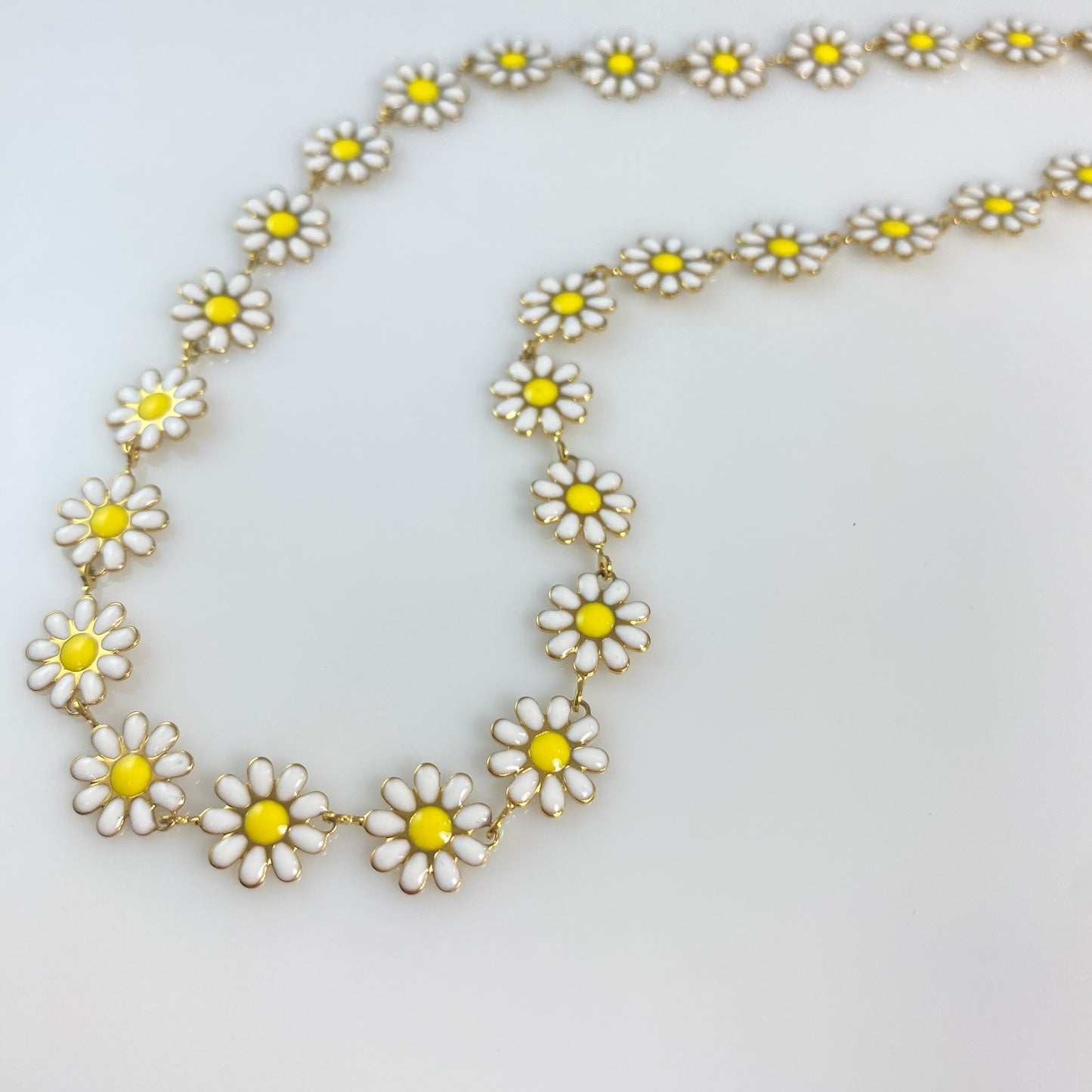 Enamel Flower Necklace
