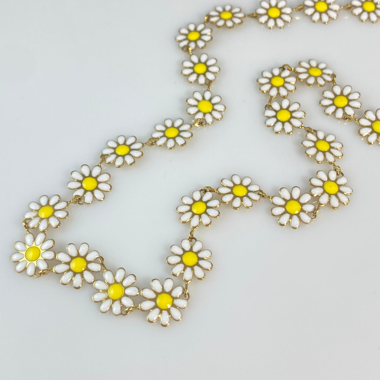Enamel Flower Necklace