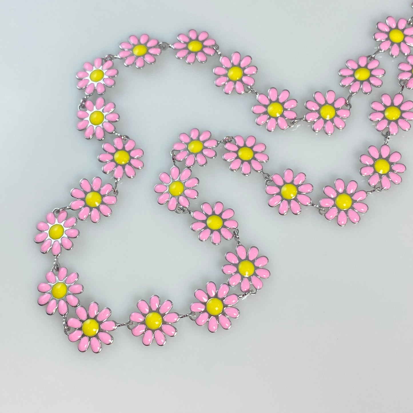 Enamel Flower Necklace