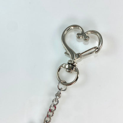 Dalmatian Dog Head & Birthstone Keychain