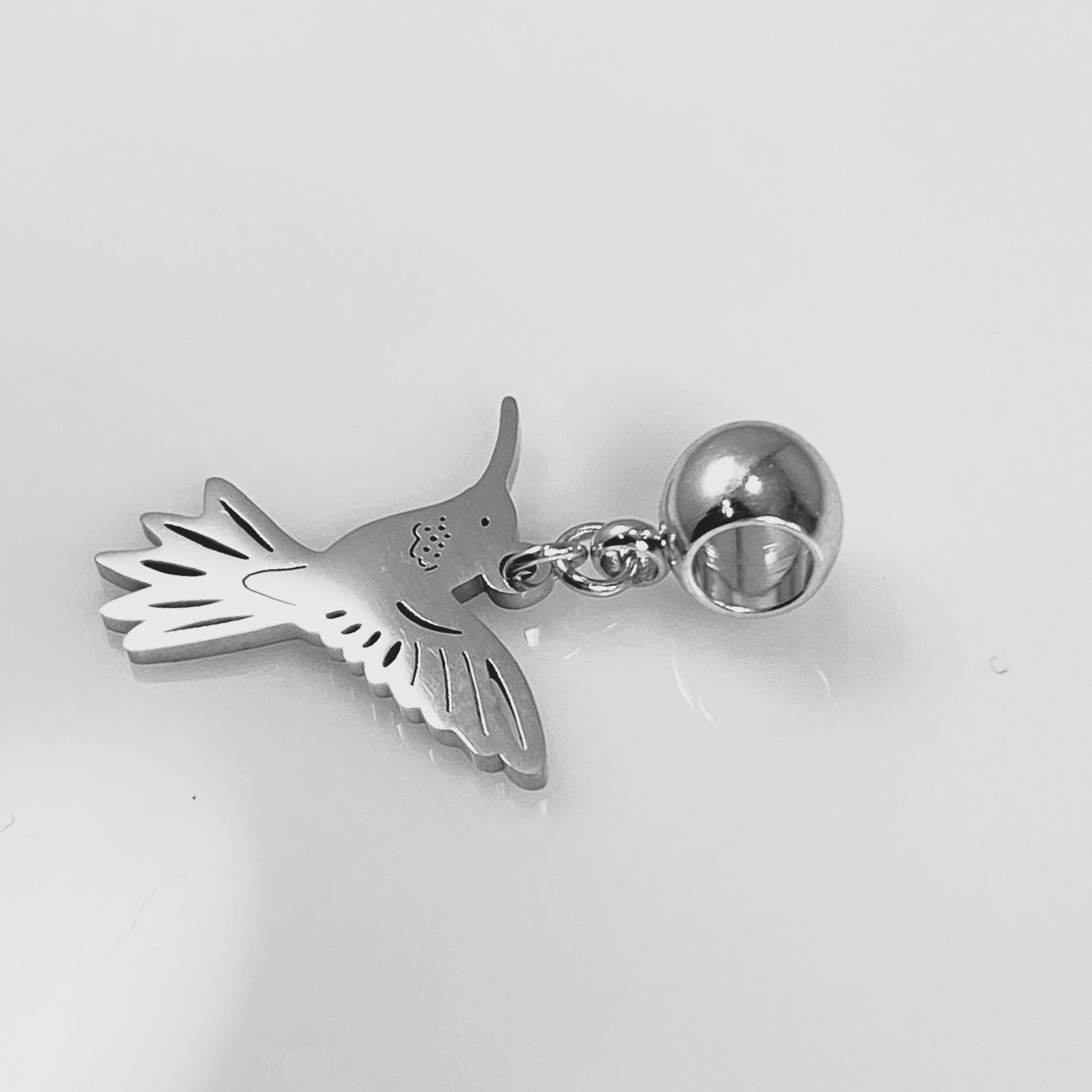 Hummingbird & Birthstone Charm