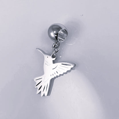 Hummingbird & Birthstone Charm