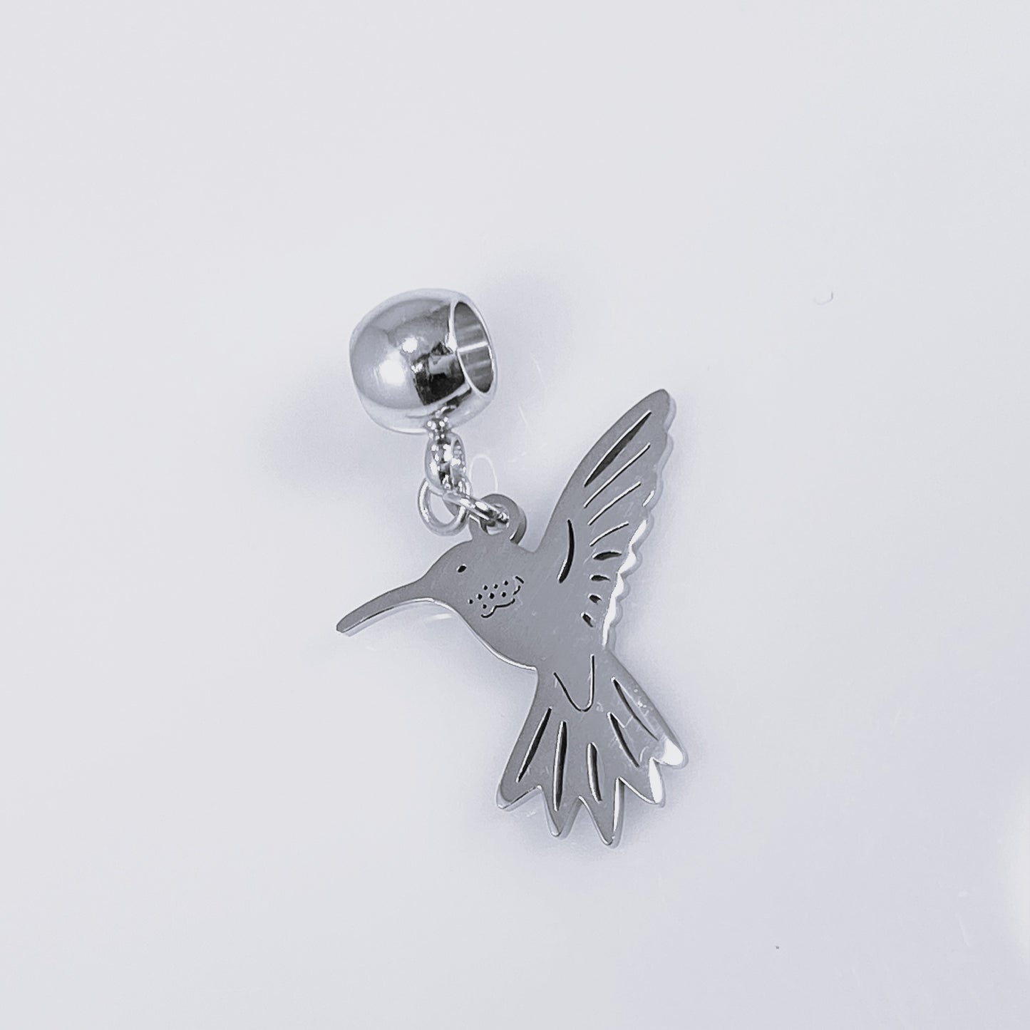 Hummingbird & Birthstone Charm