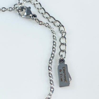 French Bulldog & Birthstone Cable Chain Bracelet