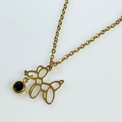 Balloon Dog Cable Chain Necklace