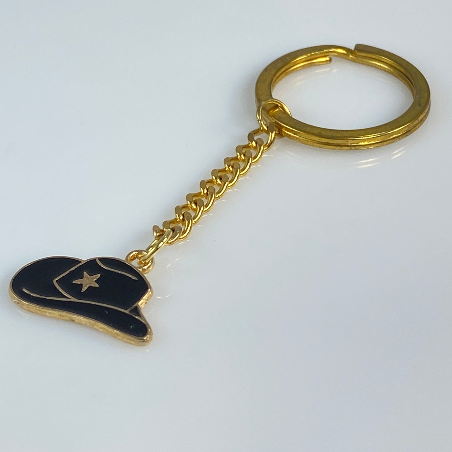 Cowgirl Hat & Birthstone Keychain