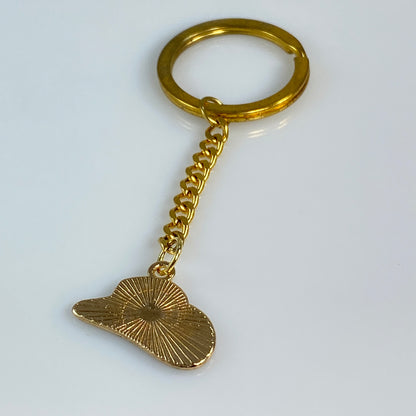 Cowgirl Hat & Birthstone Keychain