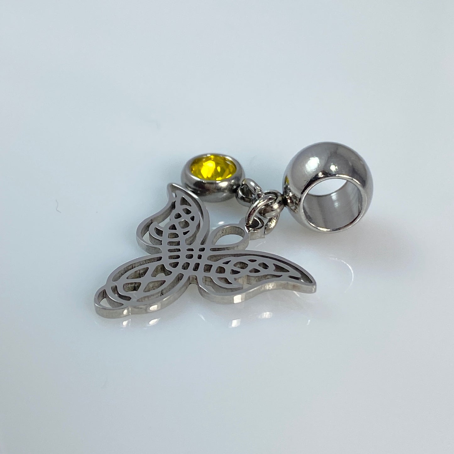 Angel & Birthstone Charm